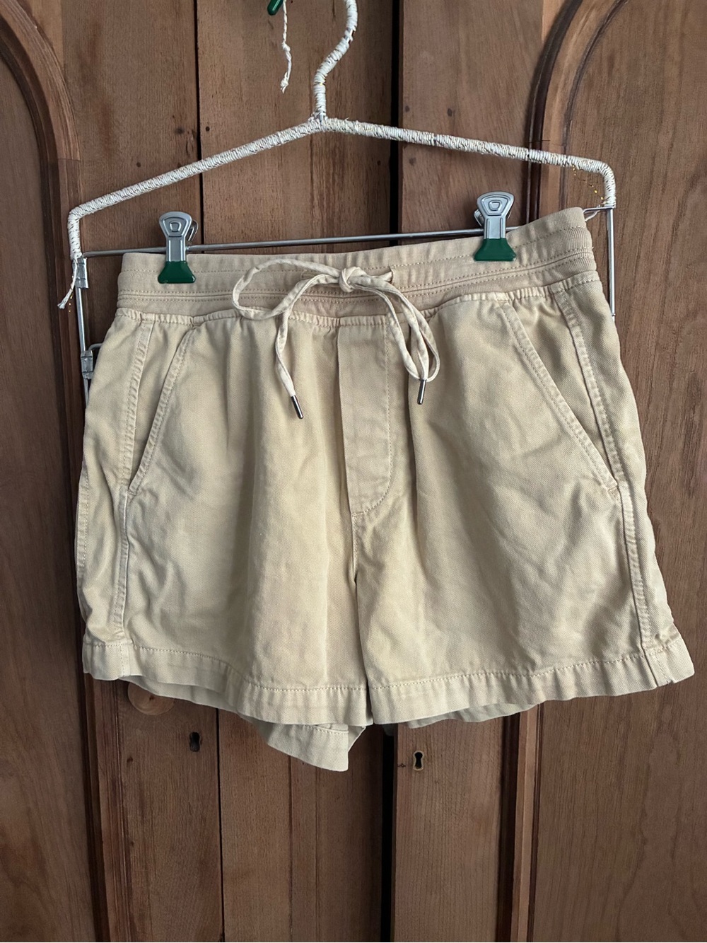 GAP Beige Drawstring Cotton Shorts